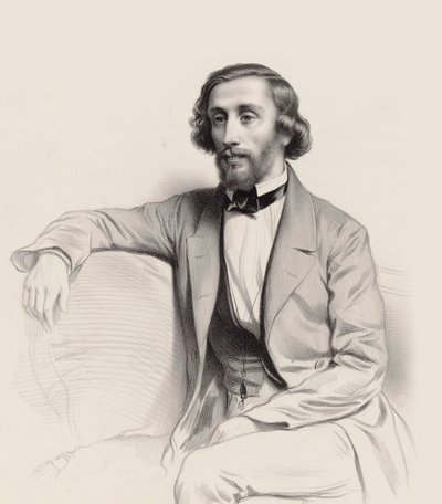 Portrait of the Pianist and Composer Julius Schulhoff by Marie Alexandre Menut Alophe