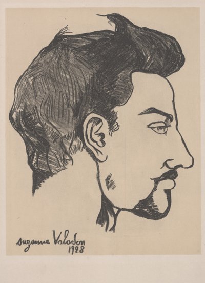 Portrait of Utrillo in profile by Marie Clementine Valadon