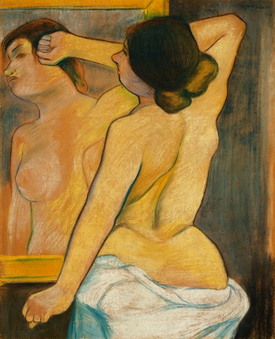 Nude Woman in Front of a Mirror by Marie Clementine Valadon