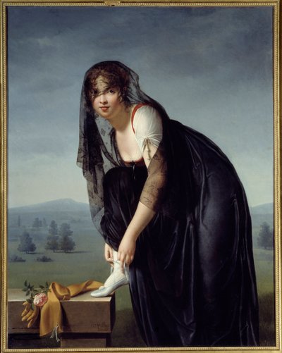Study of a Woman After Nature, Also Called a Portrait of Madame Subtra by Marie Denise Villers