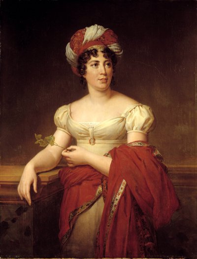 Portrait of Germaine Necker, Baroness of Stael Holstein by Marie Eleonore Godefroid