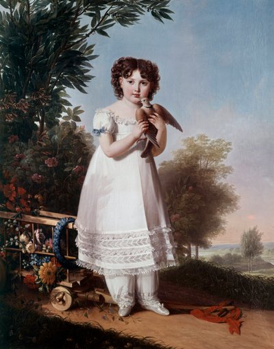 Portrait of Napoleone Elisa Bacciochi, Princess of Piombino by Marie Guilhelmine Benoist