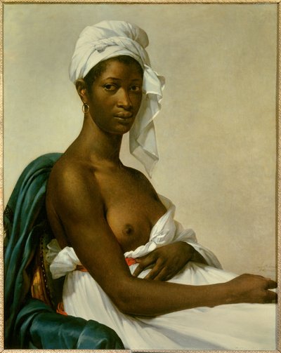 Portrait of a black woman. Painting by Marie-Guillemine Benoist by Marie Guilhelmine Benoist