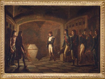 Napoleon before the Tomb of Frederick the Great by Marie Nicolas Ponce Camus