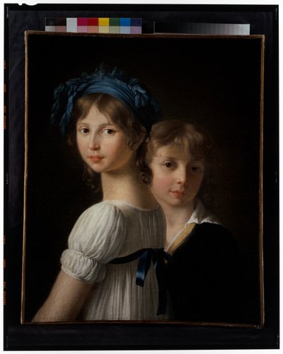Portrait of a Sister and Her Younger Brother by Marie Victoire Lemoine