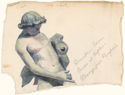Drunken Faun, Museo at Naples by Marietta Minnigerode Andrews
