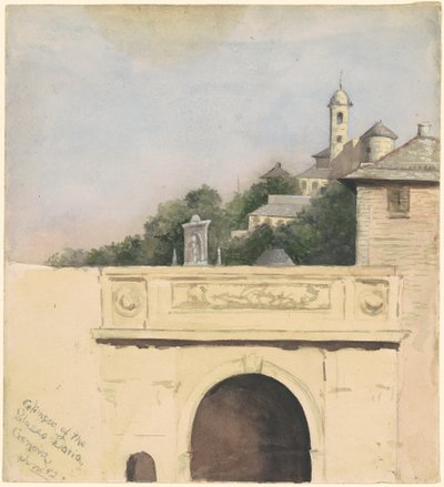 Glimpse of the Palazzo Doria, Genova by Marietta Minnigerode Andrews