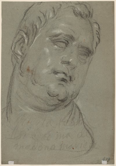 Head of a man, after the antique (verso) by Marietta Robusti Tintoretta