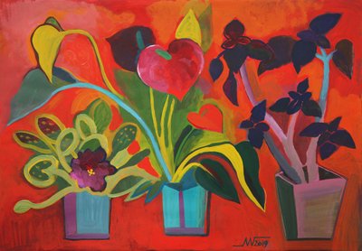 Colorful Tropical Plants by Marina Gorkaeva