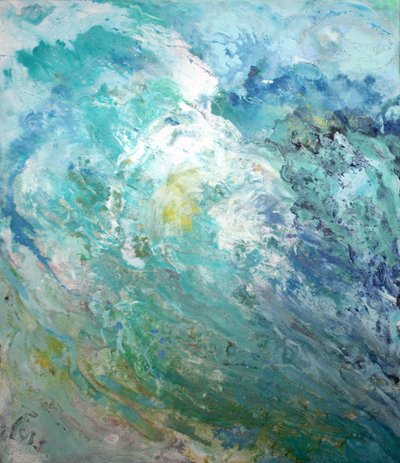 Vibrant Ocean Wave by Marina Nelson