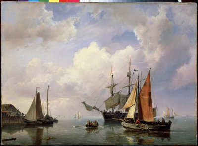 A Sea Landscape by Marinus Adrianus Koekkoek