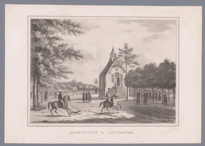 View of the Main Guard in Oosterwijk by Marinus Adrianus van Straten