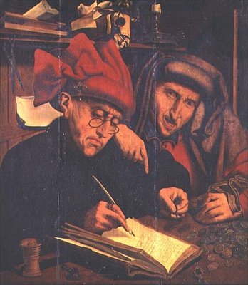 The Tax Gatherers by Marinus van Reymerswaele
