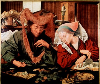 The Lender and His Wife by Marinus van Reymerswaele