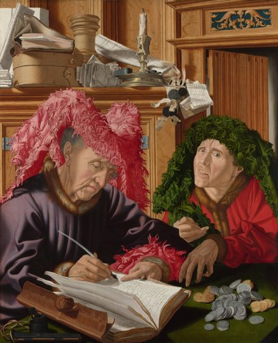 Two Tax Gatherers by Marinus van Roejmerswaelen