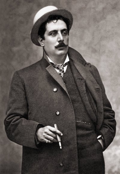 Portrait of the Musician Composer Giacomo Puccini (1858-1924) by Mario Nunes Vais