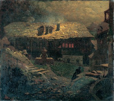 Nocturne Amongst the Tenements by Mario de Maria