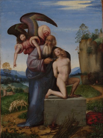 The Sacrifice of Isaac by Mariotto Albertinelli