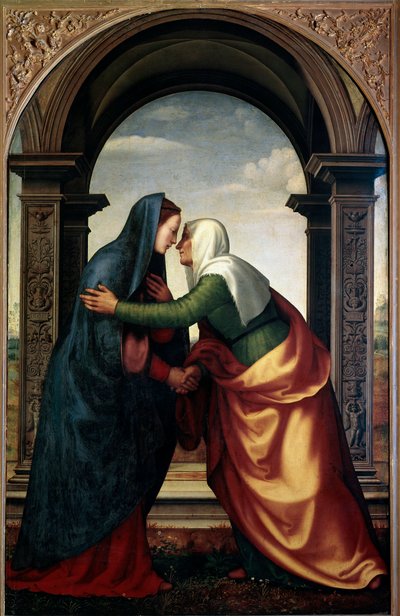 The Visitation of St. Elizabeth to the Virgin Mary by Mariotto Albertinelli