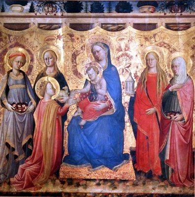 The Mystic Marriage of St. Catherine by Mariotto di Cristofano