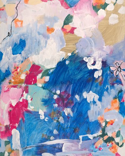 Vibrant Abstract Flow by Marisol Evora