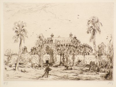 Untitled [Palace in North Africa] by Marius Alexander Jacques Bauer