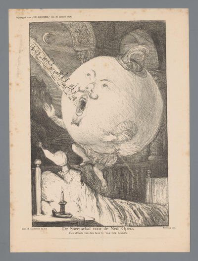 The Snowball for the Dutch Opera (title on object) by Marius Bauer