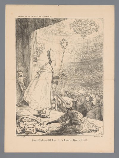 Saint Nicholas-Zilcken in the National Art House (title on object) by Marius Bauer