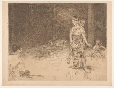 Wajang Wong (Indisch Huldeblijk for the Silver Wedding Anniversary of H.M. the Queen) by Marius Bauer
