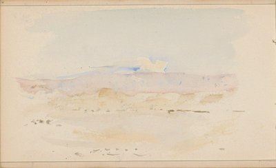 Desert Landscape with Mountains by Marius Bauer