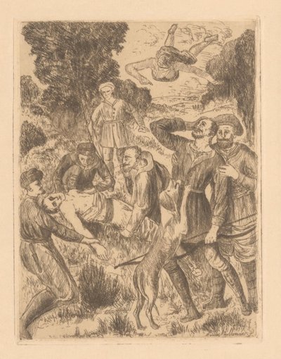 Bellerophon Accidentally Kills His Brother by Marius Holleman