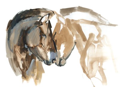 Nose to Nose (Przewalski), 2013 by Mark Adlington