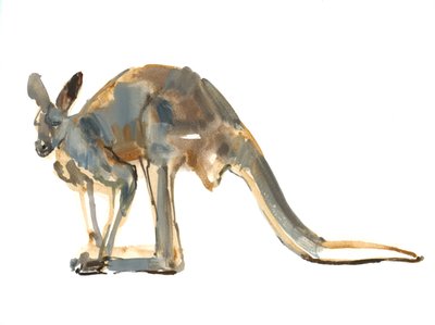 Ochre Dusted, (Red Kangaroo) by Mark Adlington