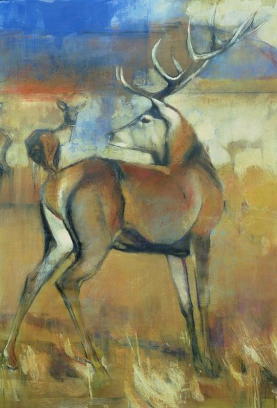 Red Stag (detail) by Mark Adlington