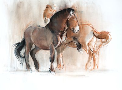 Two (Przewalski) by Mark Adlington