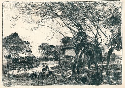 At the Back of the Farm, 19th century by Mark Fisher
