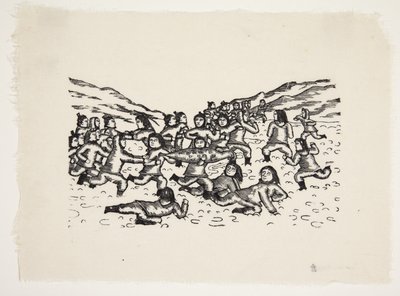 The Story of Akigssiak: The Seal Ball Game, where the grandfather is overcome by Markus Lynge