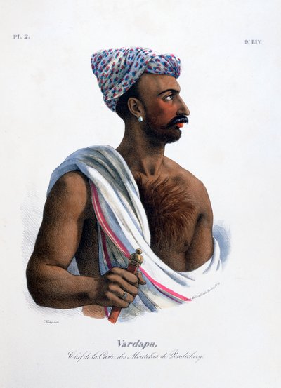 Chief of the Caste in Pondicherry Puducherry, India by Marlet et Cie