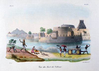 The Fort of Vellore, India by Marlet et Cie
