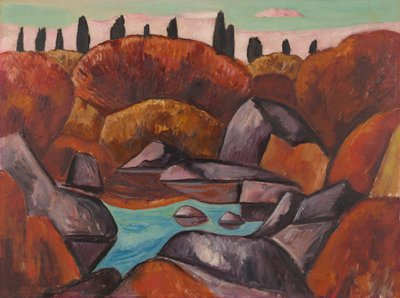 Flaming Pool by Marsden Hartley