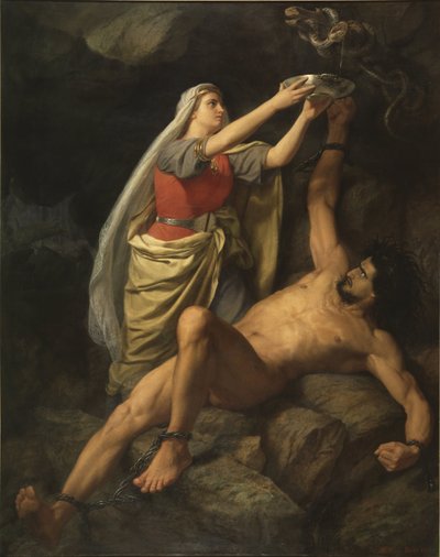 Loki and Sigyn by Mårten Eskil Winge