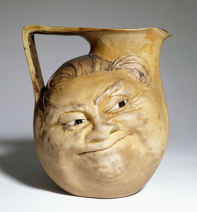 A Martin Brothers grotesque jug with a humorous face, 1898 by Martin Brothers