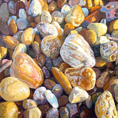Beach Pebbles, 2007 by Martin Decent