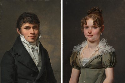 Nicolas Louis Faret and Madame Nicolas Louis Faret by Martin Drölling