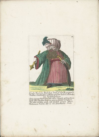 The Dwarf Hali Nasili Pascha, ca. 1710 by Martin Engelbrecht (attributed to)