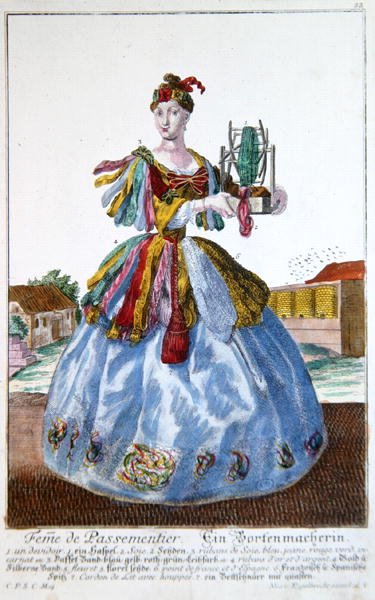 The Wife of a Soft Furnisher, c.1735 by Martin Engelbrecht