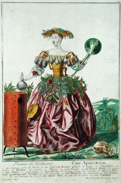 The Wife of the Apothecary, c.1735 by Martin Engelbrecht