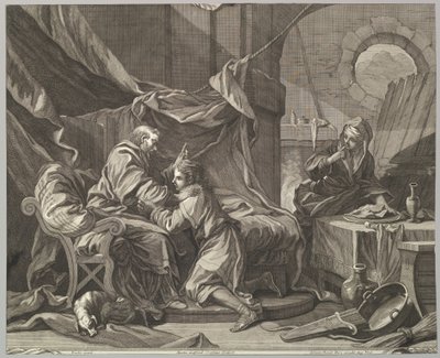 Isaac Blessing Jacob by Martin Gottfried Crophius