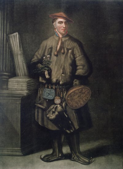 Carolus Linnaeus in his Lapland Dress, engraved by Henry Kingsbury, published 1805 by Martin Hoffman