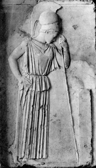Relief of Athena Minerva, 5th century BC, 1937 by Martin Hurlimann